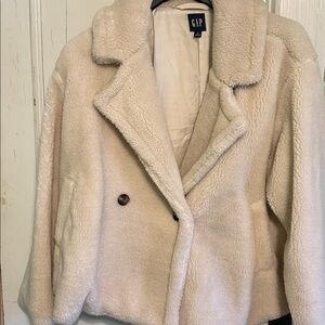 GAP Cream Sherpa Coat